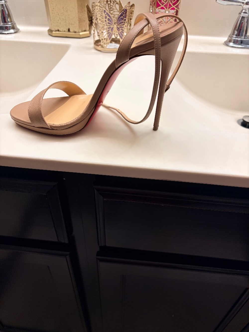 Christian Louboutin Miss Z 100MM Leather Sandals